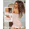 EKOUAER Pajama Sets for Women Lingerie Sleepwear Soft Pjs 2 Piece Cami Shorts Set U Neck Adjustable Strap Nightwear(Light Khaki)