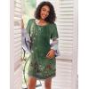 Ekouaer Nightgowns for Women Short Sleeve Sleep Shirts Crewneck Night Shirts Soft Sleepwear Caual T Shirt Sleep Dress(Floral Green)