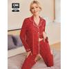 Ekouaer Pajamas Women’s Long Sleeve Sleepwear Soft Button Down Loungewear Pjs Lounge Set Nightwear XS-XXL(Christmas Tree)
