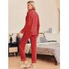 Ekouaer Pajamas Women’s Long Sleeve Sleepwear Soft Button Down Loungewear Pjs Lounge Set Nightwear XS-XXL(Christmas Tree)