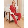 Ekouaer Pajamas Women’s Long Sleeve Sleepwear Soft Button Down Loungewear Pjs Lounge Set Nightwear XS-XXL(Christmas Tree)