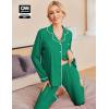 Ekouaer Pajamas Women’s Long Sleeve Sleepwear Soft Button Down Loungewear Pjs Lounge Set Nightwear XS-XXL(Green)