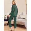 Ekouaer Pajamas Women’s Long Sleeve Sleepwear Soft Button Down Loungewear Pjs Lounge Set Nightwear XS-XXL(Green With White Dots)