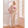 Ekouaer Pajamas Women’s Long Sleeve Sleepwear Soft Button Down Loungewear Pjs Lounge Set Nightwear XS-XXL(Khaki)