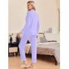 Ekouaer Pajamas Women’s Long Sleeve Sleepwear Soft Button Down Loungewear Pjs Lounge Set Nightwear XS-XXL(Lilac)