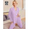 Ekouaer Pajamas Women’s Long Sleeve Sleepwear Soft Button Down Loungewear Pjs Lounge Set Nightwear XS-XXL(Lilac With White Dots)