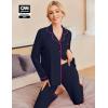 Ekouaer Pajamas Women’s Long Sleeve Sleepwear Soft Button Down Loungewear Pjs Lounge Set Nightwear XS-XXL(Navy)