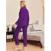 Ekouaer Pajamas Women’s Long Sleeve Sleepwear Soft Button Down Loungewear Pjs Lounge Set Nightwear XS-XXL(Purple)