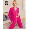 Ekouaer Pajamas Women’s Long Sleeve Sleepwear Soft Button Down Loungewear Pjs Lounge Set Nightwear XS-XXL(Rose)