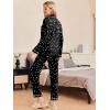 Ekouaer Pajamas Women’s Long Sleeve Sleepwear Soft Button Down Loungewear Pjs Lounge Set Nightwear XS-XXL(Stars Pattern – Black)