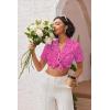 Ekouaer Pajamas for Women Set Button Up Sleepwear 2 Piece Pjs Lounge Set Short Sleeve Nightwear(Hot Leopard)