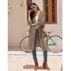 Ekouaer Robes for Women Waffle Knit Bathrobe Lightweight Kimono Robe Knee Length Loungewear with Pockets(Khaki)