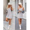 Ekouaer Sexy Tank Nightgowns for Women Side Slit Lingerie Dress Sleevesless Night Gowns S-XXL(Light Grey)
