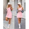 Ekouaer Sexy Tank Nightgowns for Women Side Slit Lingerie Dress Sleevesless Night Gowns S-XXL(Light Pink)