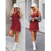 Ekouaer Sexy Tank Nightgowns for Women Side Slit Lingerie Dress Sleevesless Night Gowns S-XXL(Wine Red)