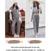 Ekouaer Women Pajamas Set Long Sleeve Sleepwear Button Down Pjs Soft 2 Piece Loungewear with Long Pants(A-grey)