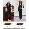 Ekouaer Women Pajamas Set Long Sleeve Sleepwear Button Down Pjs Soft 2 Piece Loungewear with Long Pants(Black)