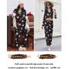 Ekouaer Women Pajamas Set Long Sleeve Sleepwear Button Down Pjs Soft 2 Piece Loungewear with Long Pants(Black With Pink Hearts)