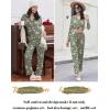 Ekouaer Women Pajamas Set Long Sleeve Sleepwear Button Down Pjs Soft 2 Piece Loungewear with Long Pants(Christmas Green)
