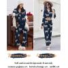Ekouaer Women Pajamas Set Long Sleeve Sleepwear Button Down Pjs Soft 2 Piece Loungewear with Long Pants(Navy Zebra)