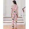 Ekouaer Women Pajamas Set Long Sleeve Sleepwear Button Down Pjs Soft 2 Piece Loungewear with Long Pants(Pink Tiger)