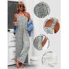 Ekouaer Women’s Casual Overalls Loose Wide Leg Jumpsuits Summer Boho Floral Printed Baggy Rompers with Pockets(A White Floral)