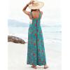 Ekouaer Women’s Casual Overalls Loose Wide Leg Jumpsuits Summer Boho Floral Printed Baggy Rompers with Pockets(Lake Blue Floral)