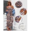 Ekouaer Women’s Casual Overalls Loose Wide Leg Jumpsuits Summer Boho Floral Printed Baggy Rompers with Pockets(Orange Bohemian)