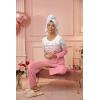 Ekouaer Womens Pajama Sets Pleated Tops with Long Pants Lounge Set Long Sleeve Fall Sleepwear Ladies Pjs S-XXL(Pink Floral)