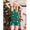 Ekouaer Womens Pajama Sets Short Sleeve Pajamas for Women Sets Soft Lounge Sets Casual V Neck Sleepwear PJS(Green Christmas)