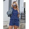 Ekouaer Womens Pajama Sets Short Sleeve Pajamas for Women Sets Soft Lounge Sets Casual V Neck Sleepwear PJS(Navy Blue Star)