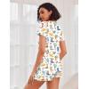 Ekouaer Womens Pajama Sets Short Sleeve Pajamas for Women Sets Soft Lounge Sets Casual V Neck Sleepwear PJS(Western Cactus)