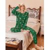 Ekouaer 2 Pack Womens Pajamas Set Long Sleeve Sleepwear Top and Jogger Pants Lounge Sets Cozy Pjs Loungewear S-XXL(Christmas Red+christmas Green2)
