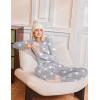 Ekouaer 2 Pack Womens Pajamas Set Long Sleeve Sleepwear Top and Jogger Pants Lounge Sets Cozy Pjs Loungewear S-XXL(Love+light Gray Star)