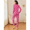 Ekouaer 2 Pack Womens Pajamas Set Long Sleeve Sleepwear Top and Jogger Pants Lounge Sets Cozy Pjs Loungewear S-XXL(Love+light Gray Star)