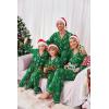 Ekouaer Christmas Family Matching Pajamas Long Sleeve Button Down Pj Set Festival Party Sleepwear(Green Christmas Tree)