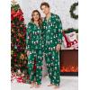 Ekouaer Christmas Family Matching Pajamas Long Sleeve Button Down Pj Set Festival Party Sleepwear(Green Snowman)