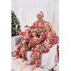 Ekouaer Christmas Family Matching Pajamas Long Sleeve Button Down Pj Set Festival Party Sleepwear(Red Vacation)