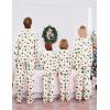 Ekouaer Christmas Family Matching Pajamas Long Sleeve Button Down Pj Set Festival Party Sleepwear(White/Plaid Tree)