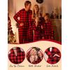 Ekouaer Christmas Matching Family Onesie Pajamas Hoodie One Piece Pajamas Zipper Thermal Sleepwear with Pockets(Family Christmas Buffalo Plaid Print)
