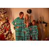 Ekouaer Christmas Matching Family Onesie Pajamas Hoodie One Piece Pajamas Zipper Thermal Sleepwear with Pockets(Family Christmas Socks Print)