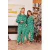 Ekouaer Christmas Matching Onesie for Couples Fleece Hoodie One Piece Zipper Pajamas with Pockets S-XXL(Christmas Green)