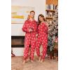 Ekouaer Christmas Matching Onesie for Couples Fleece Hoodie One Piece Zipper Pajamas with Pockets S-XXL(Reindeer Red)