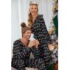 Ekouaer Christmas Onesie for Couples Zipper Hooded Adult Matching Onesie Pajamas with Pockets(Christmas Light)