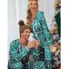 Ekouaer Christmas Onesie for Couples Zipper Hooded Adult Matching Onesie Pajamas with Pockets(Green Christmas Tree)