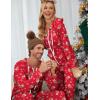 Ekouaer Christmas Onesie for Couples Zipper Hooded Adult Matching Onesie Pajamas with Pockets(Reindeer)