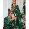 Ekouaer Christmas Onesie for Couples Zipper Hooded Adult Matching Onesie Pajamas with Pockets(Santa)