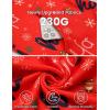 Ekouaer Christmas Onesie for Couples Zipper Hooded Adult Matching Onesie Pajamas with Pockets(Symbol)