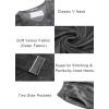 Ekouaer Couples Matching Pajamas Sets Velvet PJs Set for Men and Women Velour Long Sleeve Sleepwear S-XXL(Deep Gray)