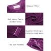 Ekouaer Couples Matching Pajamas Sets Velvet PJs Set for Men and Women Velour Long Sleeve Sleepwear S-XXL(Purple)